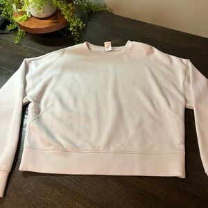 Women's white (off white) crew neck sweatshirt